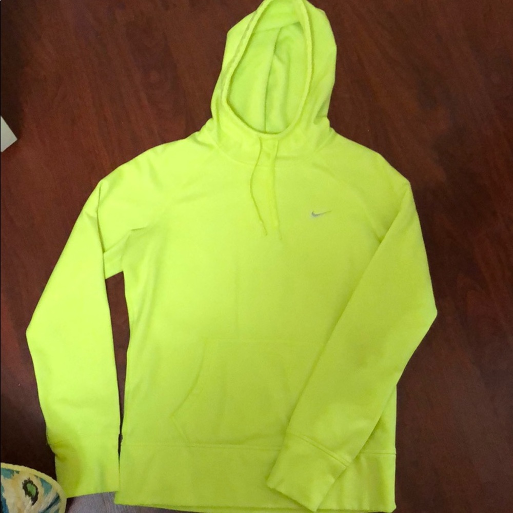 LIKE NEW 💛 Neon Nike Cowl Neck Hoodie